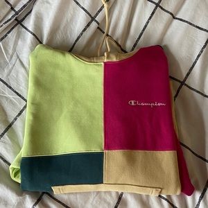 NWT Champion color block hooded sweatshirt